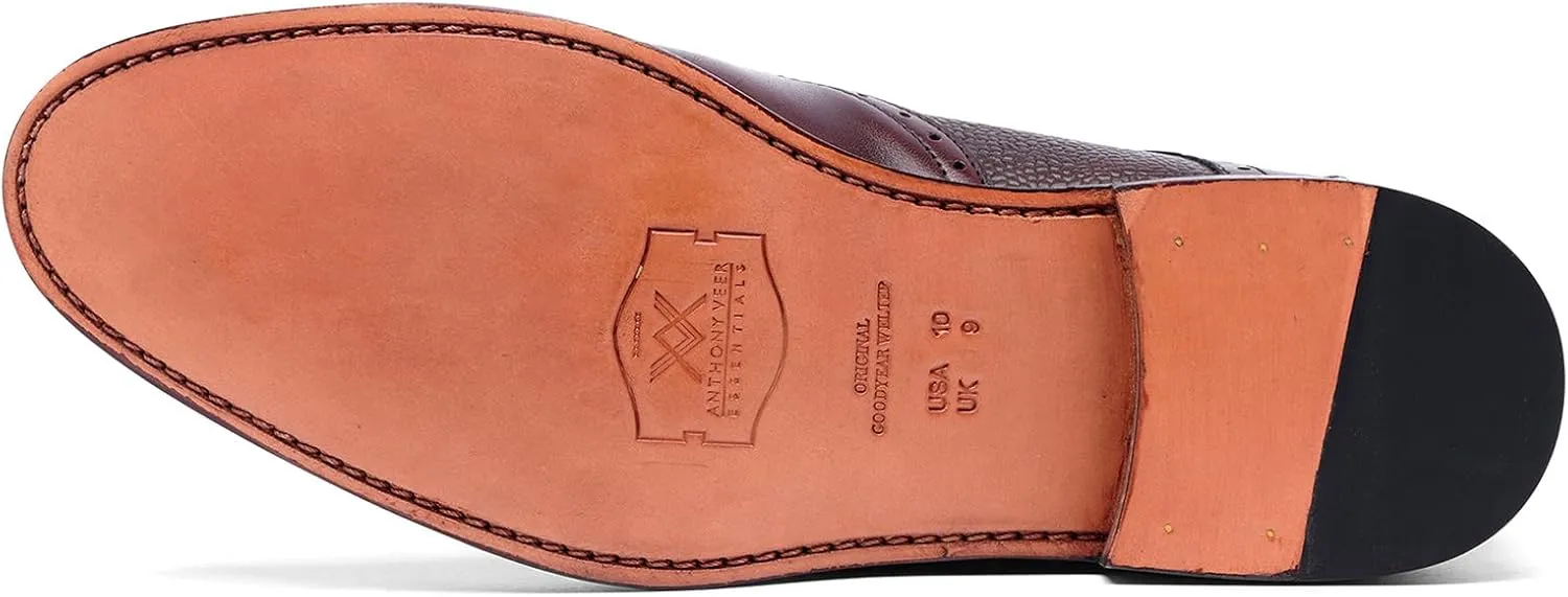 Anthony Veer Roosevelt III Single Monk Strap Dress Shoes for Men | Goodyear Welt Construction & Ortholite Footbed