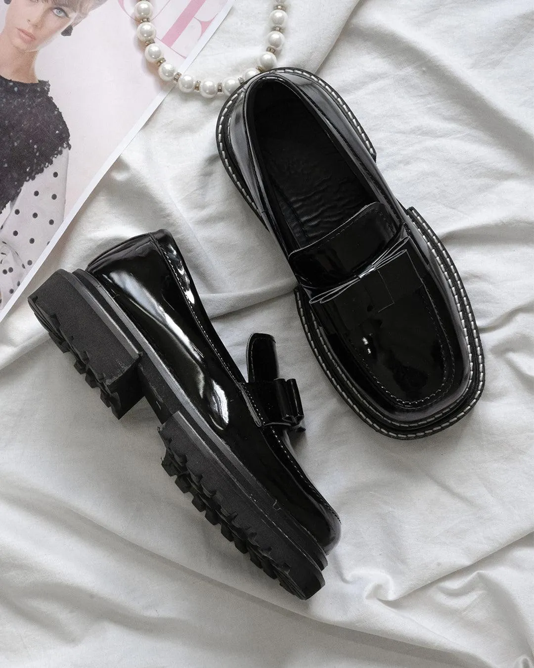 Back To School Bow Platform shoe