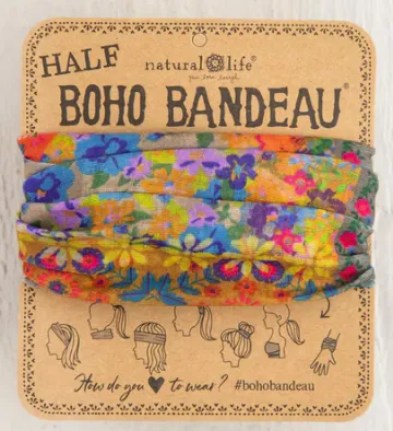 Boho Half Bandeau - Folk Flower