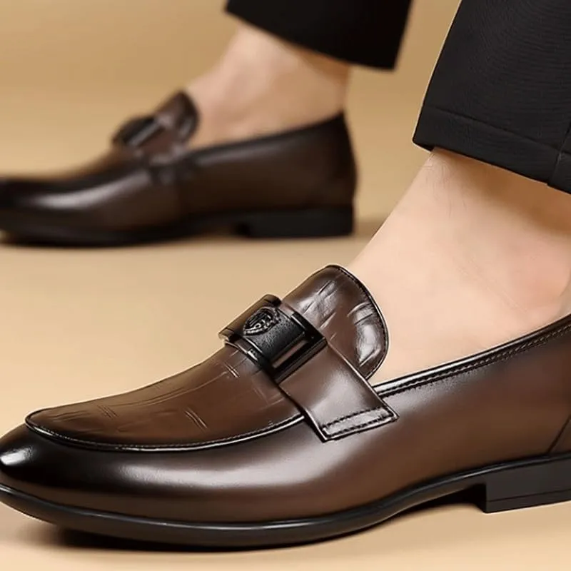 Mens Leather Fashion Oxford Shoes Comfortable Formal Dress Sneaker Lace Up Dress Shoes