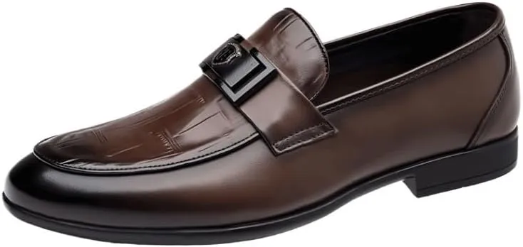 Mens Leather Fashion Oxford Shoes Comfortable Formal Dress Sneaker Lace Up Dress Shoes