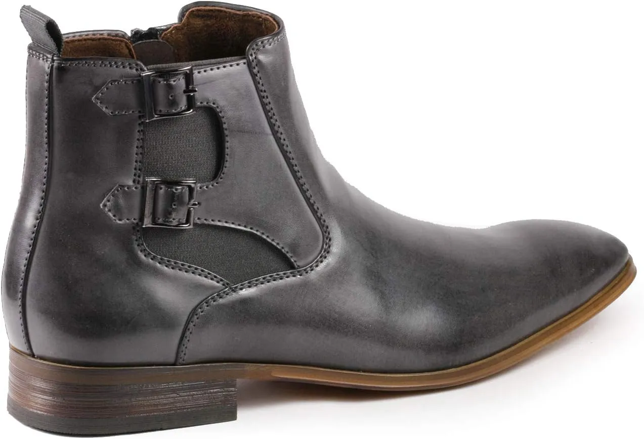 Metrocharm MC143 Chukka Monk Strap Ankle Dress Oxford Boot