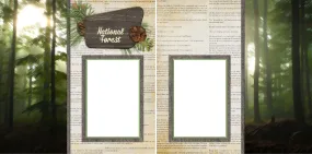 National Forest - Digital Scrapbook Pages - INSTANT DOWNLOAD
