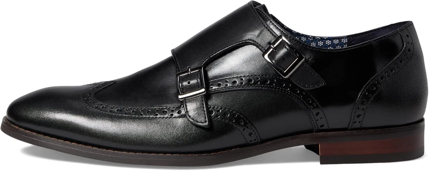Stacy Adams Men's Karson Wingtip Double Monk Strap Loafer