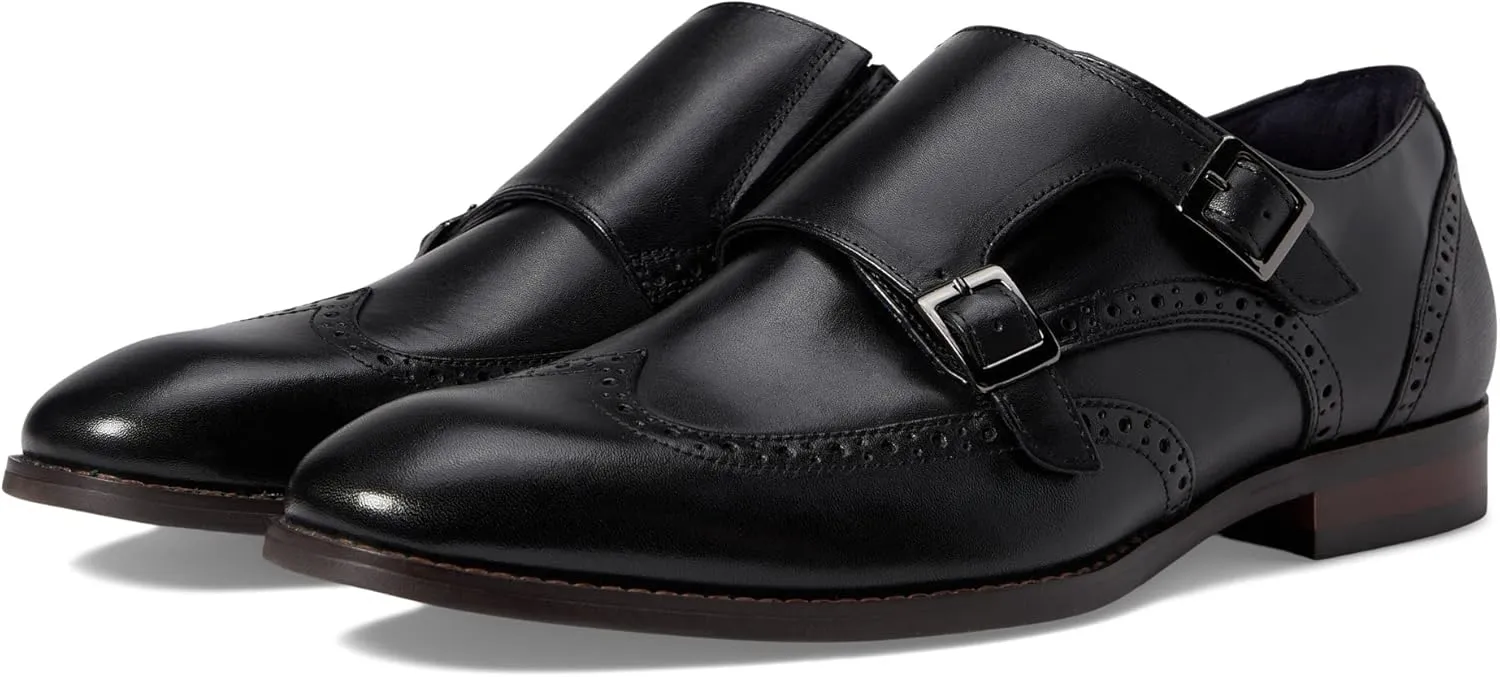 Stacy Adams Men's Karson Wingtip Double Monk Strap Loafer