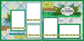 The Great Outdoors - Digital Scrapbook Pages - INSTANT DOWNLOAD