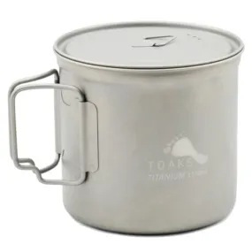 Titanium 1100ml Pot wo/ Bail Handle